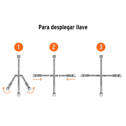 LLAVE RUEDA CRUZ TRUPER 3/4X13/16X7/8X17MM