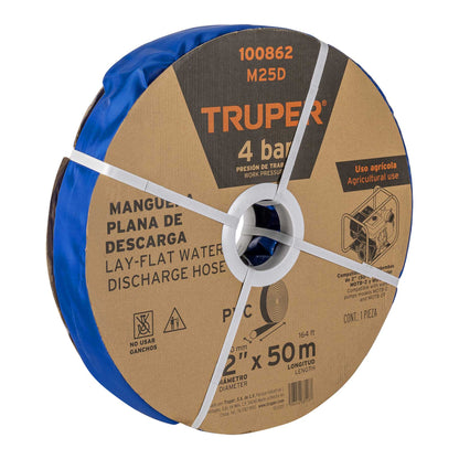 MANGUERA AZUL PARA DESCARGAR MOTOBOMBA 2" 50M M25D TRUPER