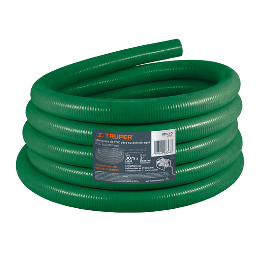 MANGUERA VERDE PARA SUCCION MOTOBOMBA 3’’ M33S TRUPER POR METRO