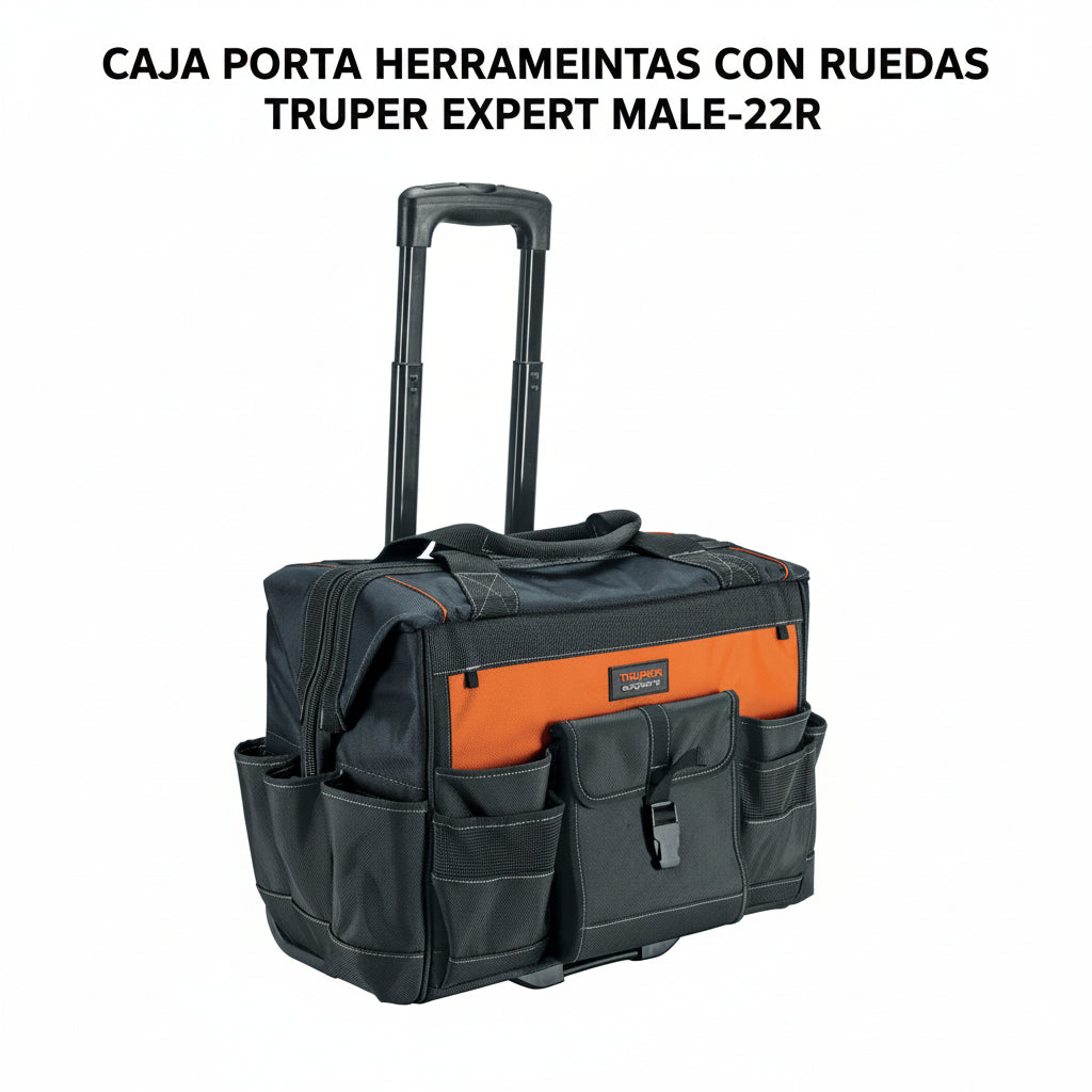 CAJA PORTA HERRAMIENTAS CON RUEDAS TRUPER EXPERT MALE-22R