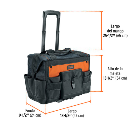 CAJA PORTA HERRAMIENTAS CON RUEDAS TRUPER EXPERT MALE-22R