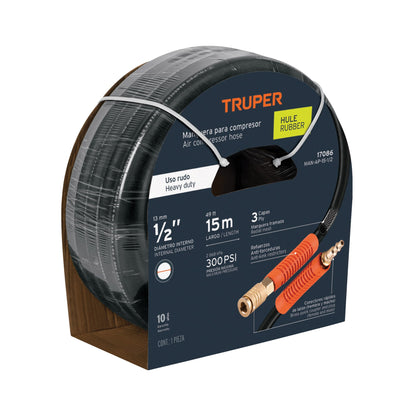 MANGUERA PARA COMPRESOR TRUPER DE USO RUDO HASTA 300PSI