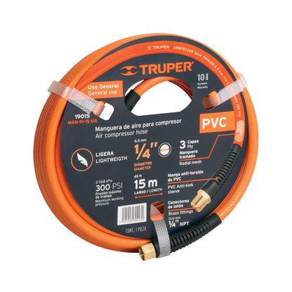 MANGUERA DE PCV PARA COMPRESOR TRUPER