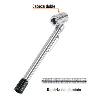 CALIBRADOR DE AIRE DOBLE TIPO PLUMA TRUPER