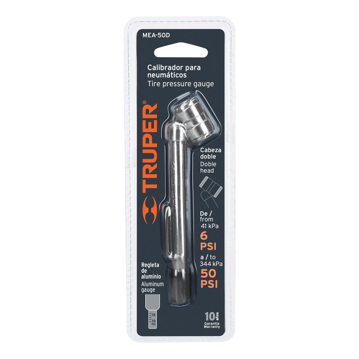CALIBRADOR DE AIRE DOBLE TIPO PLUMA TRUPER