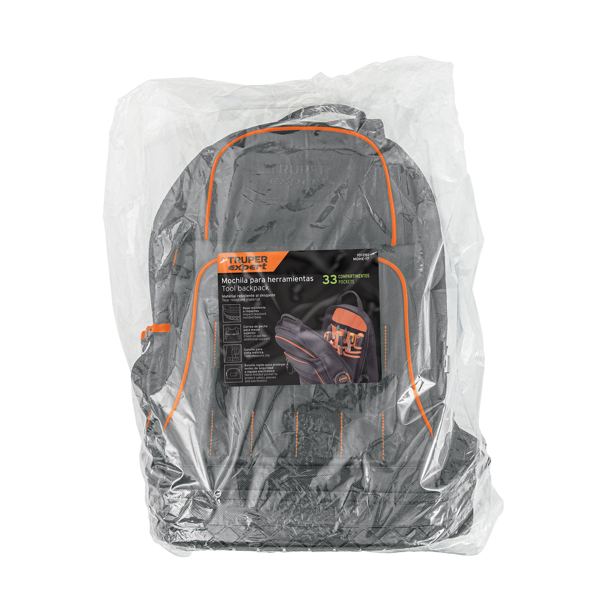 MOCHILA PORTA HERRAMIENTAS TRUPER EXPERT MOHE-17 POLIESTER