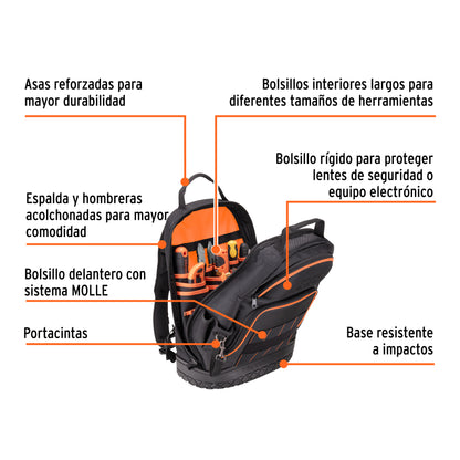 MOCHILA PORTA HERRAMIENTAS TRUPER EXPERT MOHE-17 POLIESTER