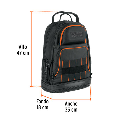 MOCHILA PORTA HERRAMIENTAS TRUPER EXPERT MOHE-17 POLIESTER