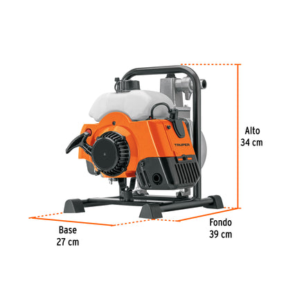 MOTOBOMBA 1 DE SALIDA TRUPER 2HP MOTB-12