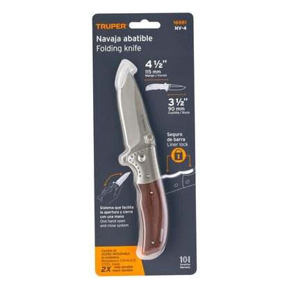 NAVAJA NV-4 TIPO METAL DE BOLSILLO TRUPER