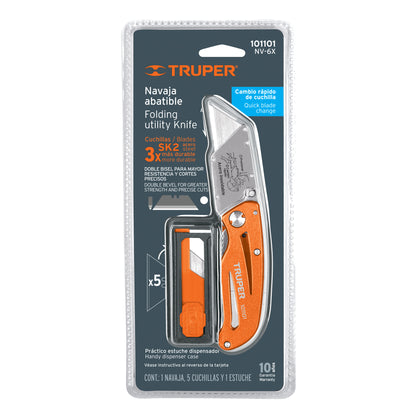 CUCHILLA PARA TAPICERO 6 NV-6X ALUMINIO TRUPER