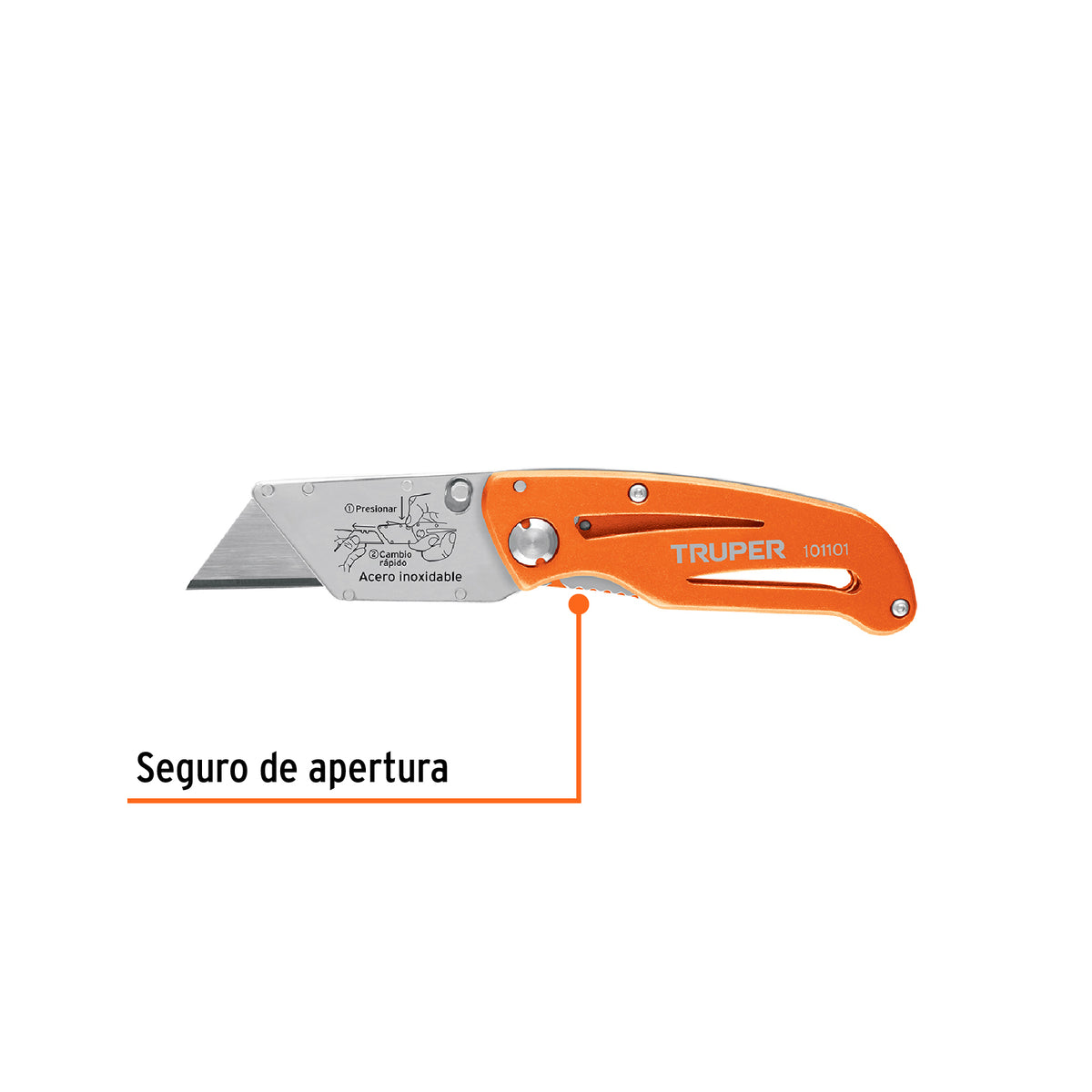 CUCHILLA PARA TAPICERO 6 NV-6X ALUMINIO TRUPER