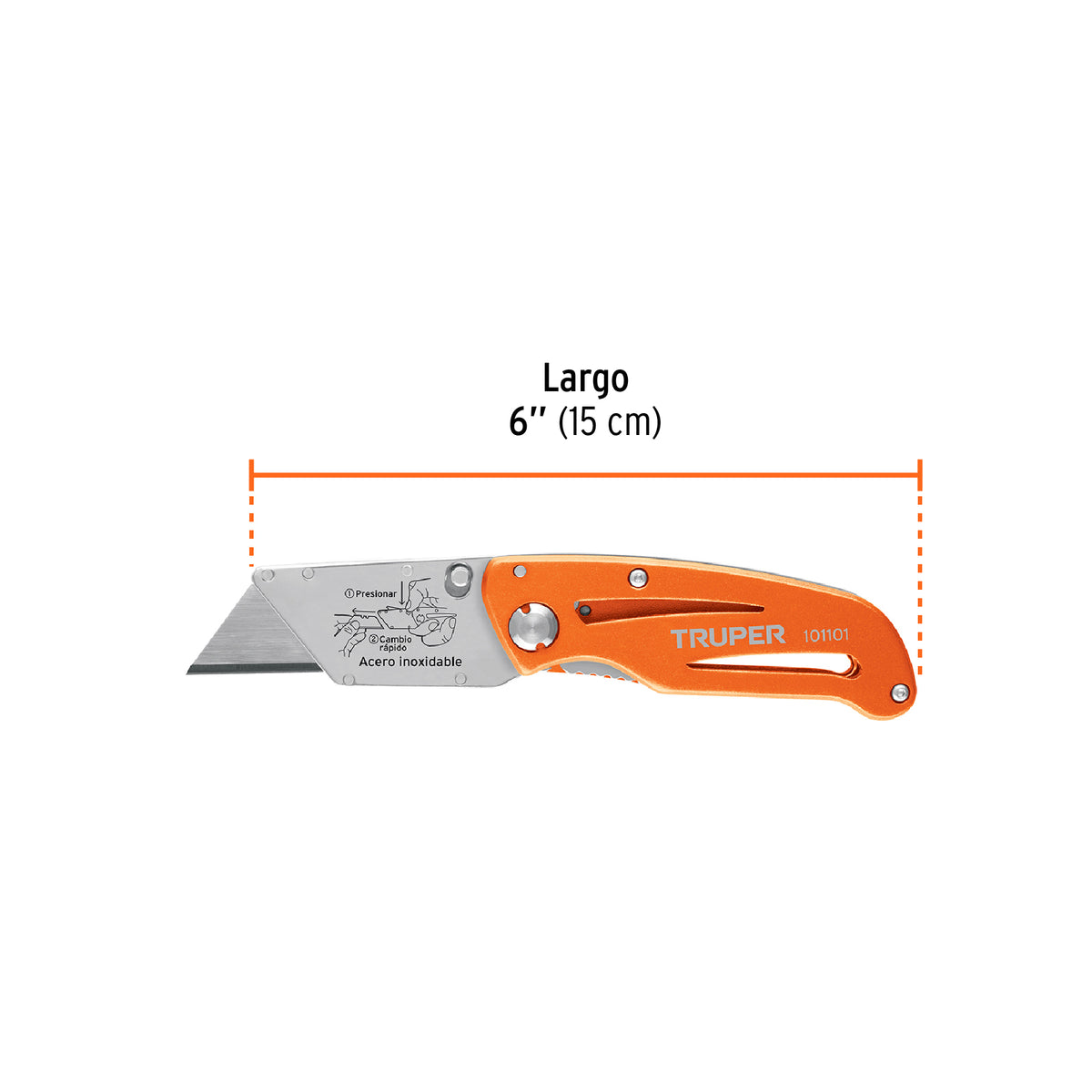 CUCHILLA PARA TAPICERO 6 NV-6X ALUMINIO TRUPER
