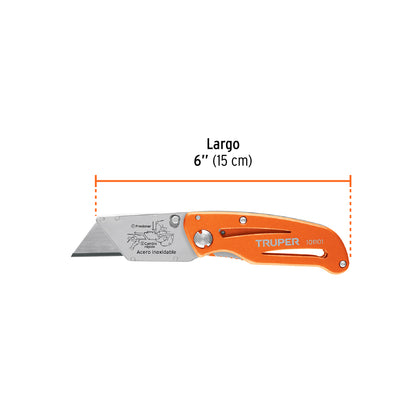 CUCHILLA PARA TAPICERO 6 NV-6X ALUMINIO TRUPER