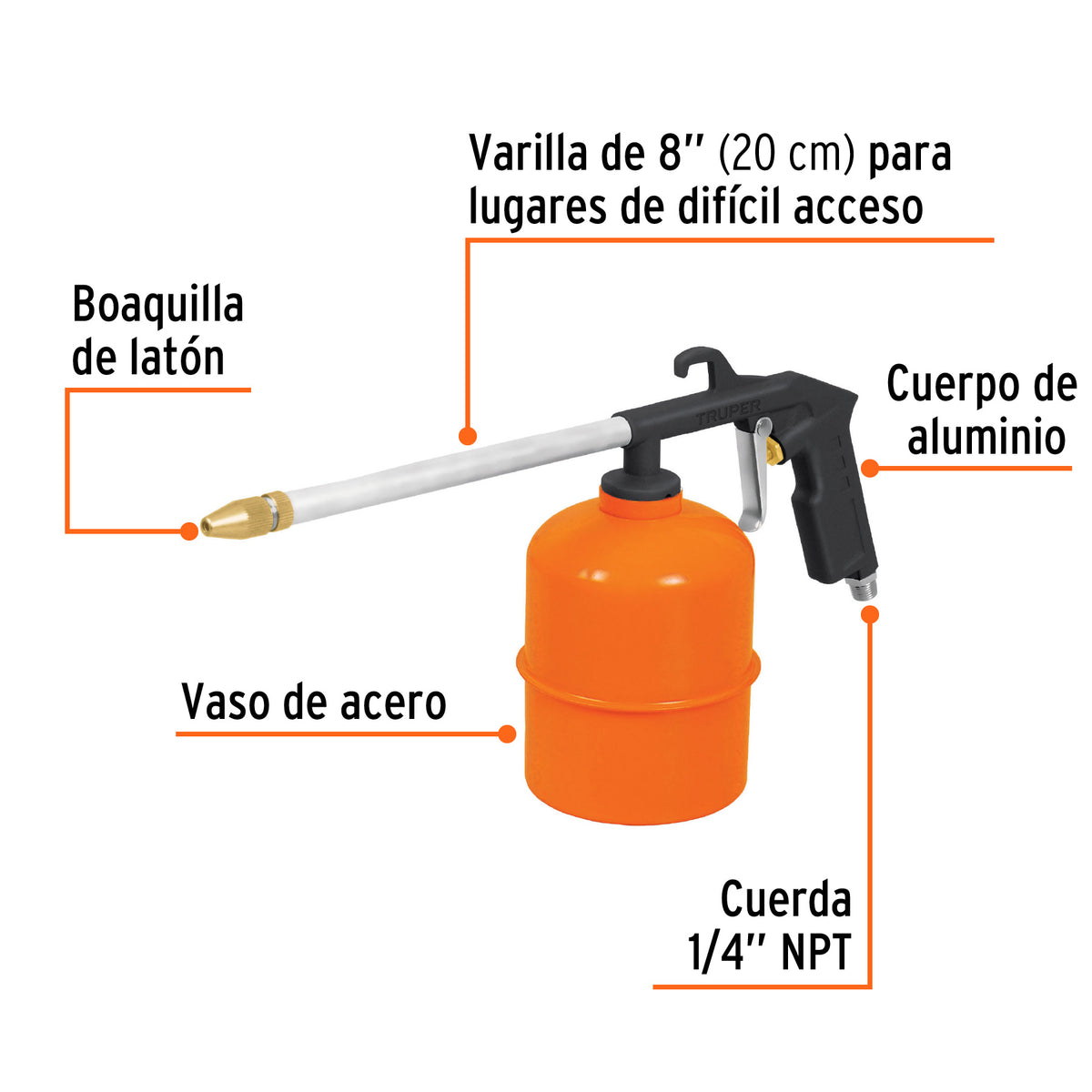 PISTOLA PARA LIMPIEZA DE MOTOR PILI-697 TRUPER