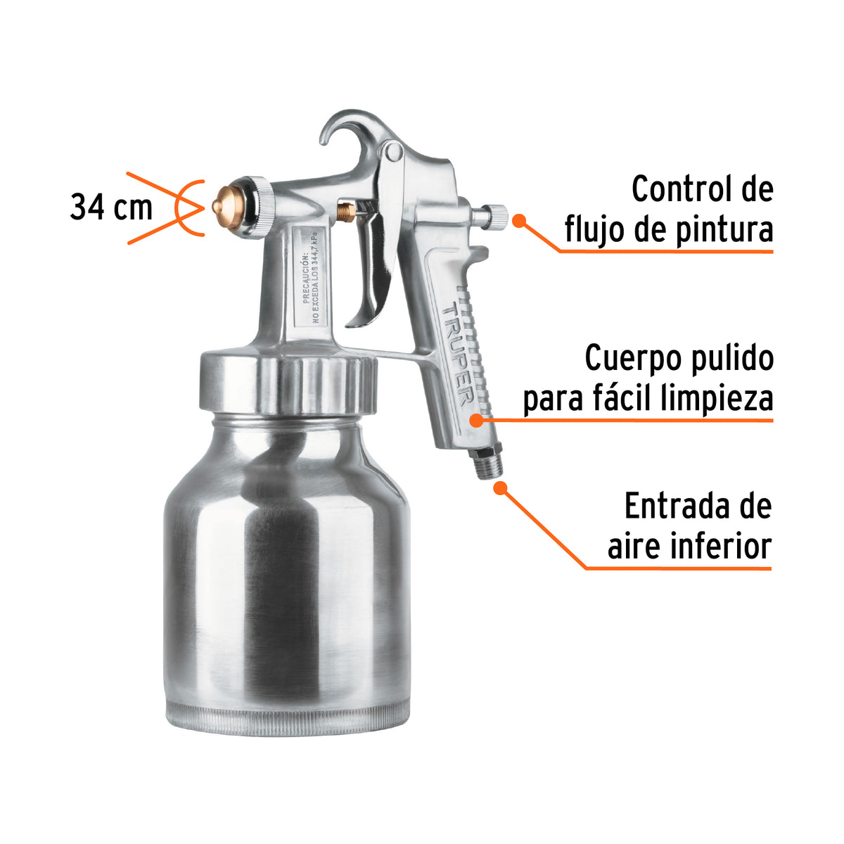 PISTOLA PARA PINTAR 20PSI PIPI-200 TRUPER