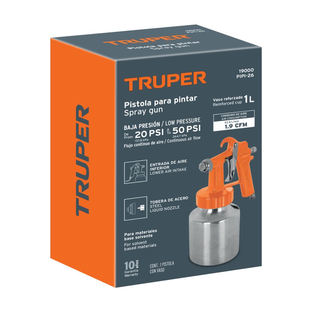 PISTOLA PARA PINTAR 50PSI PIPI-26 TRUPER