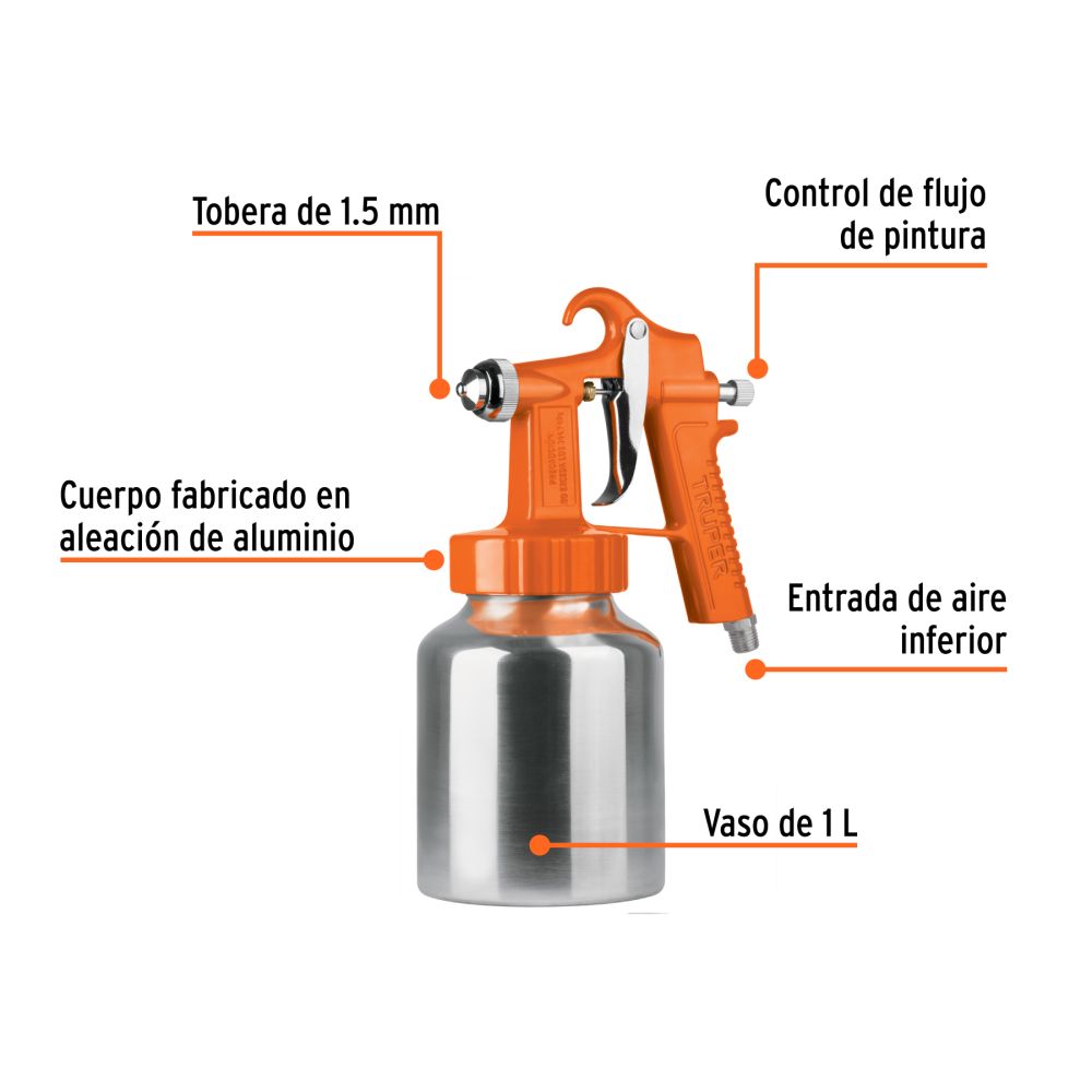 PISTOLA PARA PINTAR 50PSI PIPI-26 TRUPER