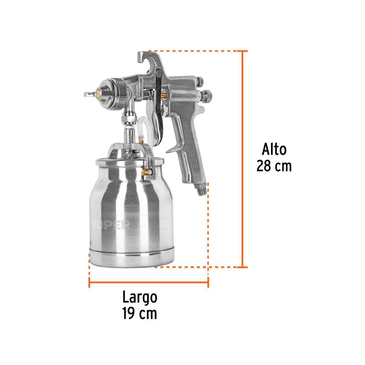 PISTOLA PARA PINTAR 50PSI SUCCION TRUPER