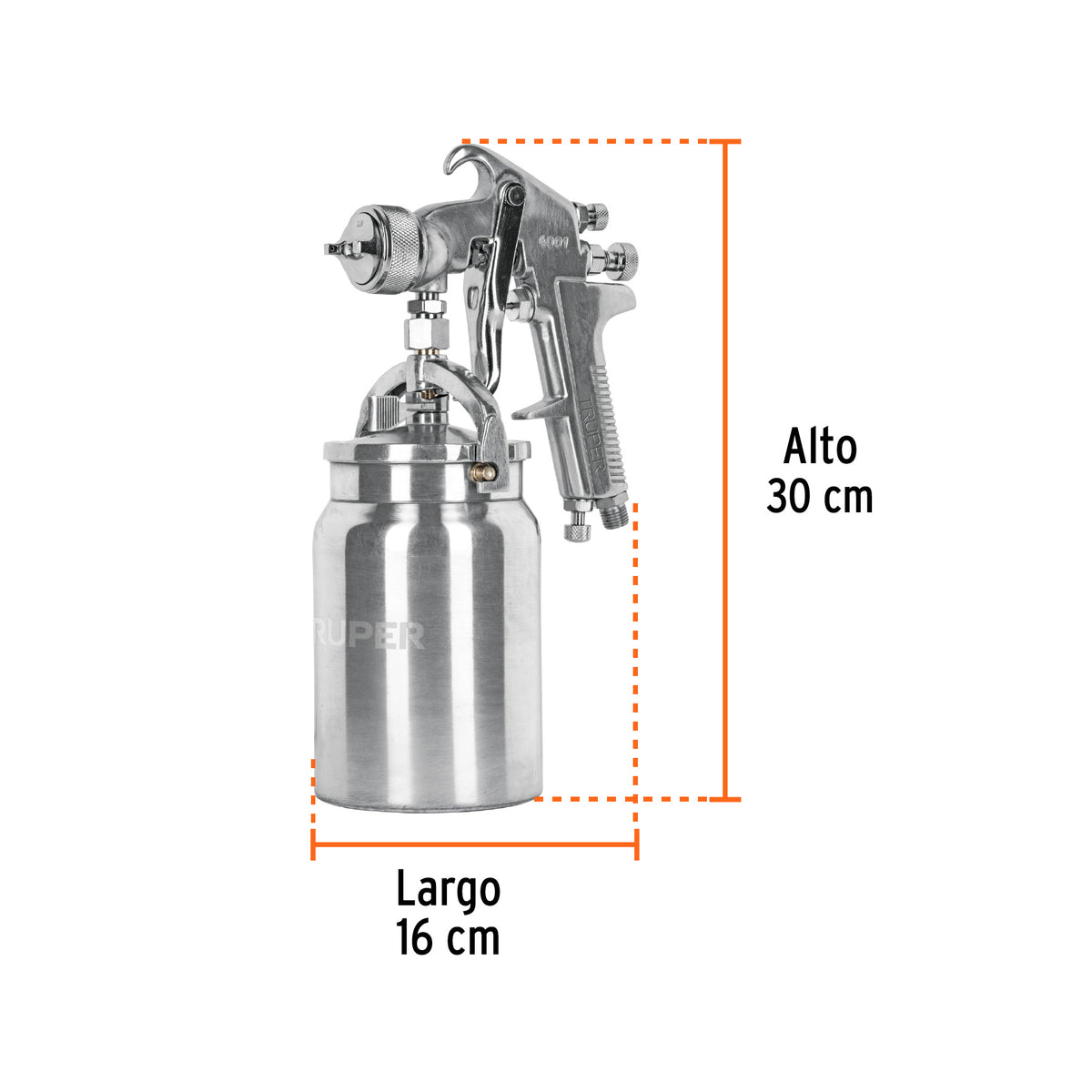 PISTOLA PARA PINTAR 50PSI SUCCION TRUPER