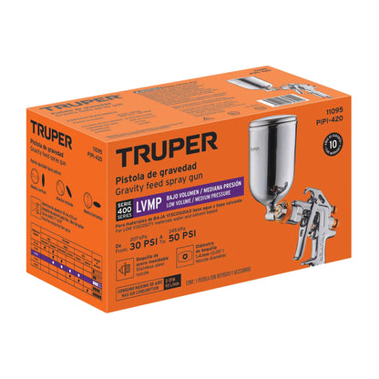 PISTOLA PARA PINTAR 50PSI GRAVEDAD PIPI-420 TRUPER
