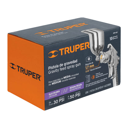 PISTOLA PARA PINTAR 50PSI GRAVEDAD PIPI-421 TRUPER