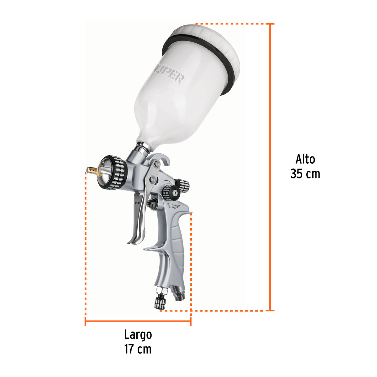 PISTOLA PARA PINTAR 36PSI GRAVEDAD TRUPER