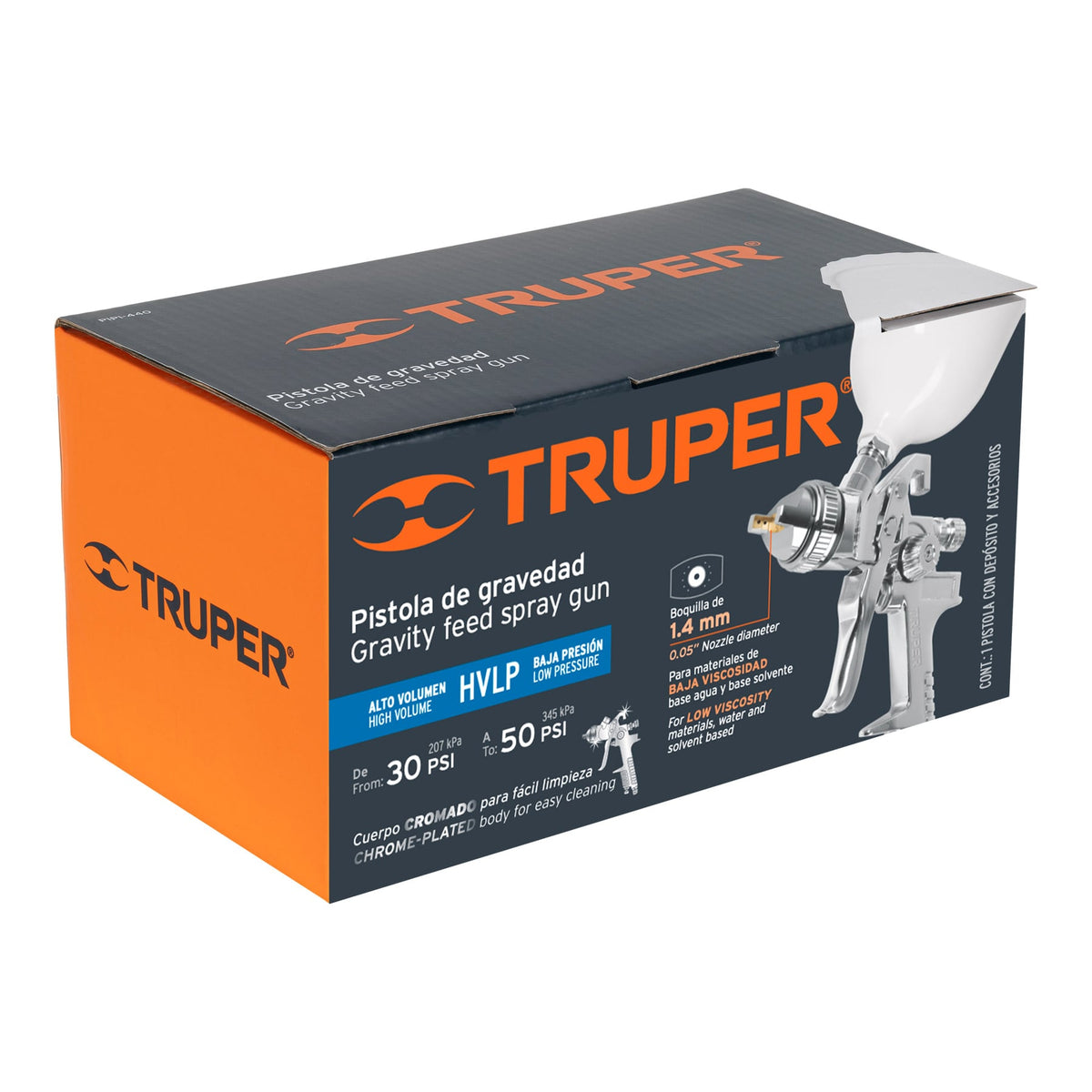 PISTOLA PARA PINTAR 50PSI GRAVEDAD PIPI-440 TRUPER