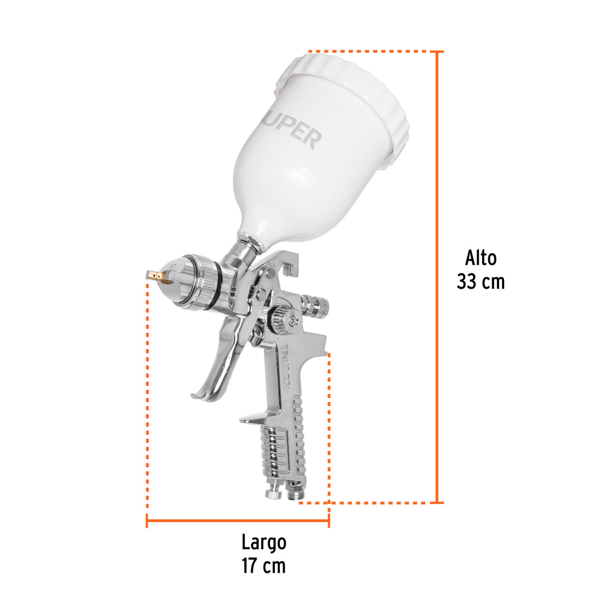 PISTOLA PARA PINTAR 50PSI GRAVEDAD 500 ML PIPI-441 TRUPER