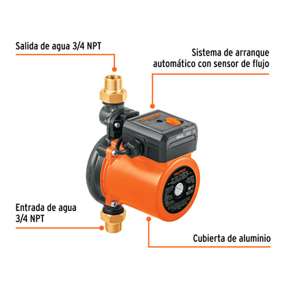BOMBA PARA AGUA 1/3-HP TRUPER CON PRESURIZADOR