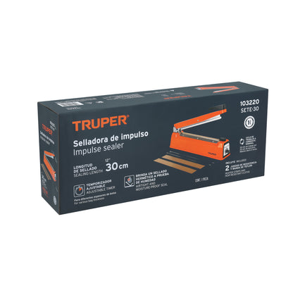 SELLADORA TERMICA DE IMPULSO 30CM 400W SETE-30 TRUPER