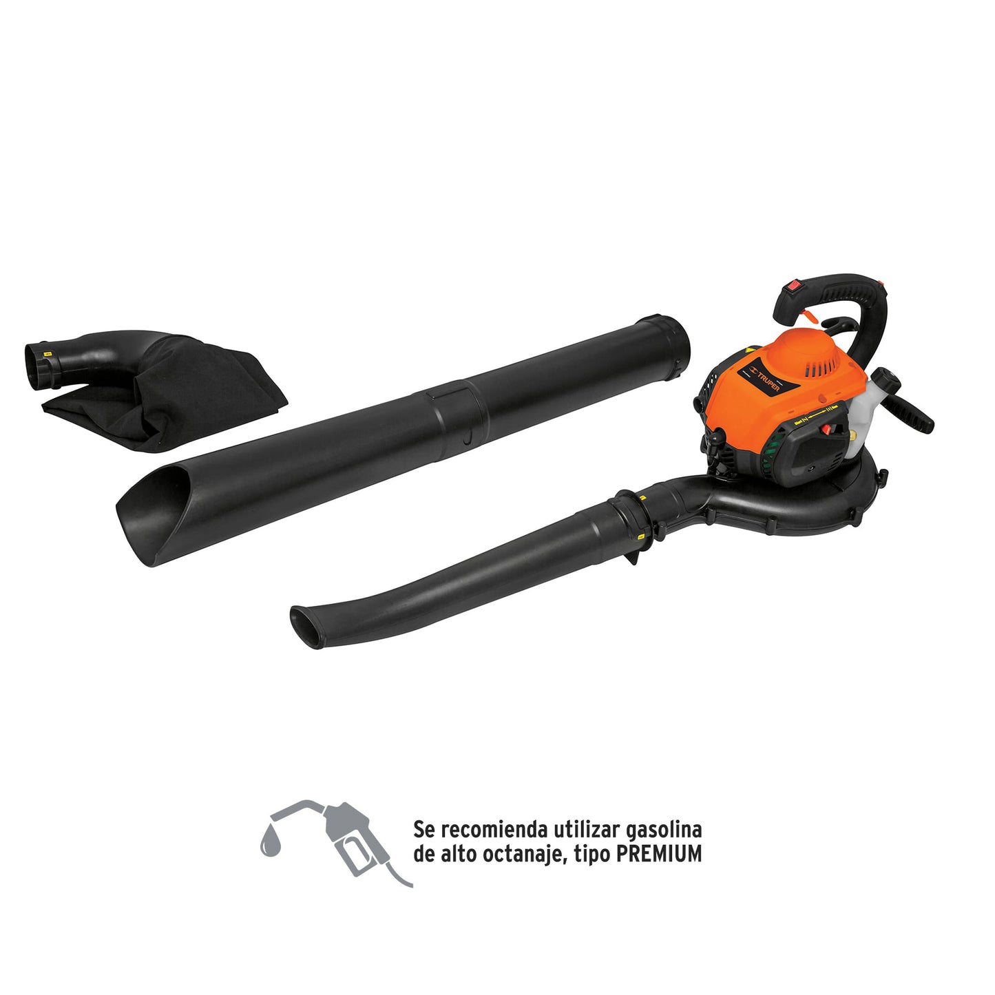 SOPLADORA Y ASPIRADORA GASOLINA MOTOR 26CC 1HP TRUPER