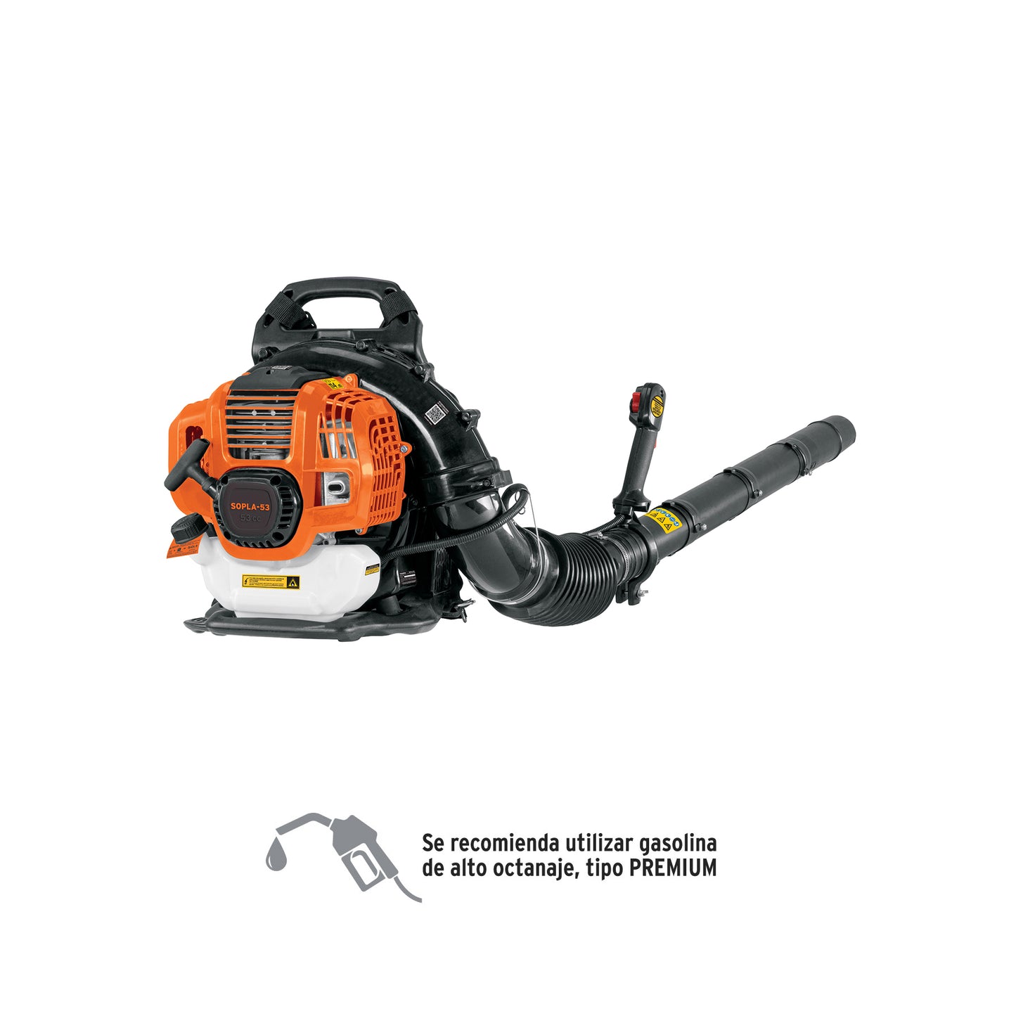 SOPLADORA GASOLINA MOTOR 53CC 1,900W 2.5HP TRUPER