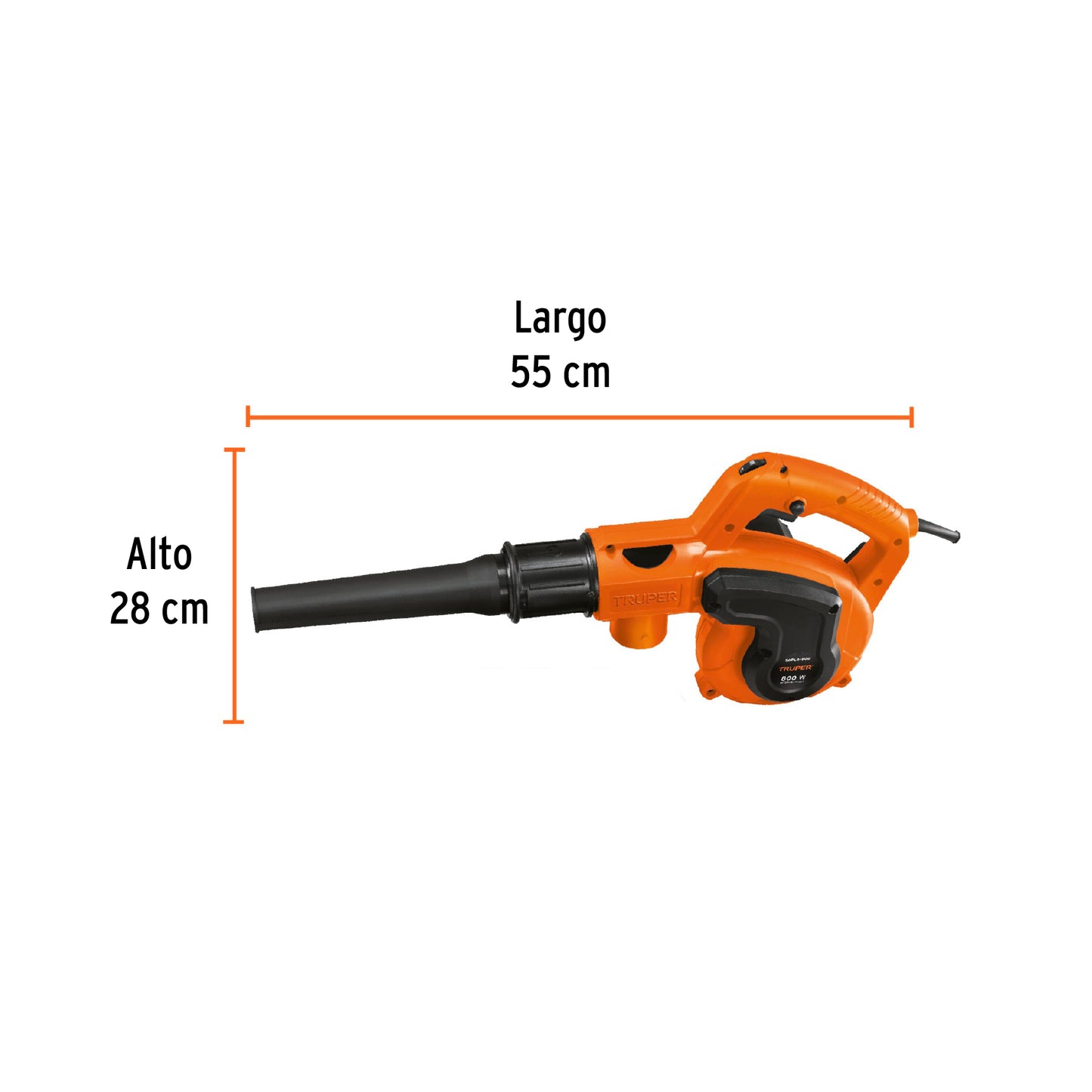SOPLADORA Y ASPIRADORA ELECTRICA 800W TRUPER