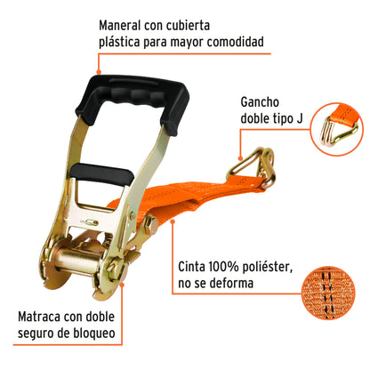 FAJA TRUPER PARA SUJETAR CARGA 3000KG CARGA/MAX
