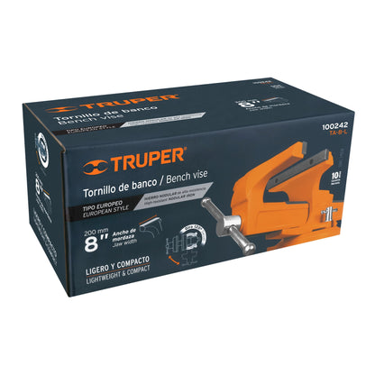 PRENSA DE BANCO TRUPER DE 8 PULGADAS (EUROPEA)