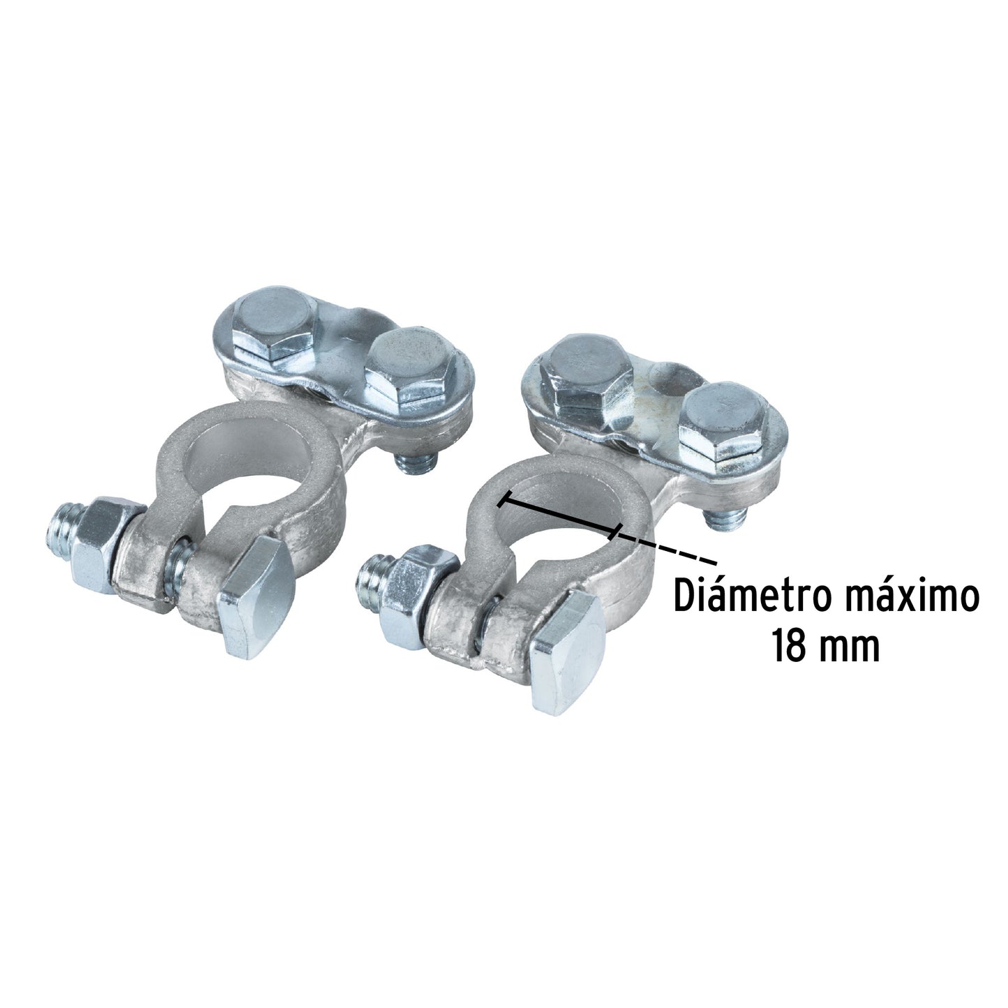 TERMINAL BATERIA PLOMO PRETUL 2PCS