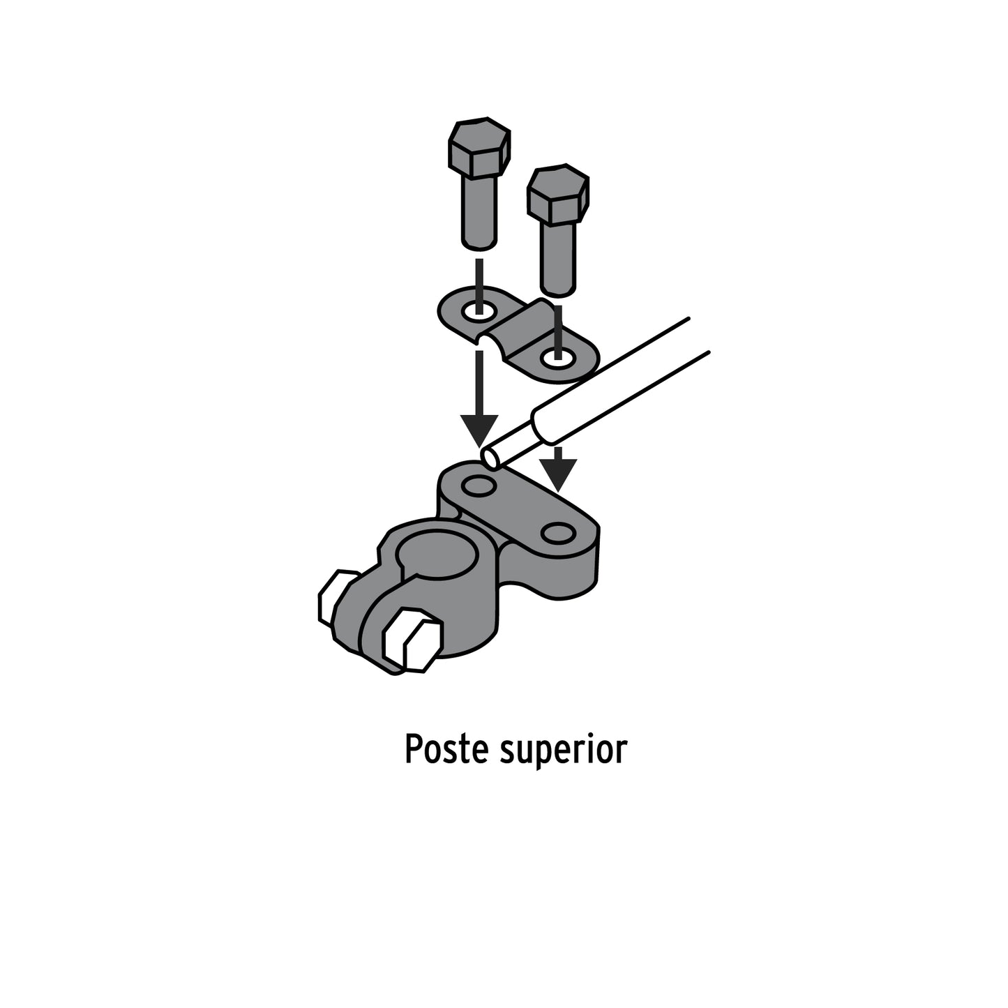 TERMINAL BATERIA DE LATON PRETUL 2PCS