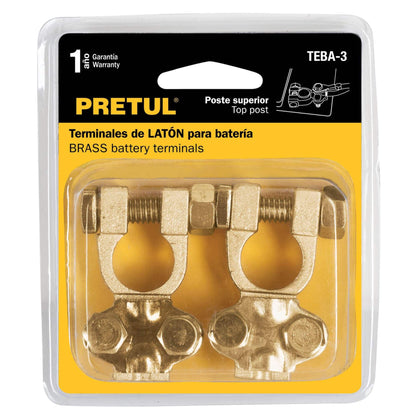 TERMINAL BATERIA DE LATON PRETUL 2PCS