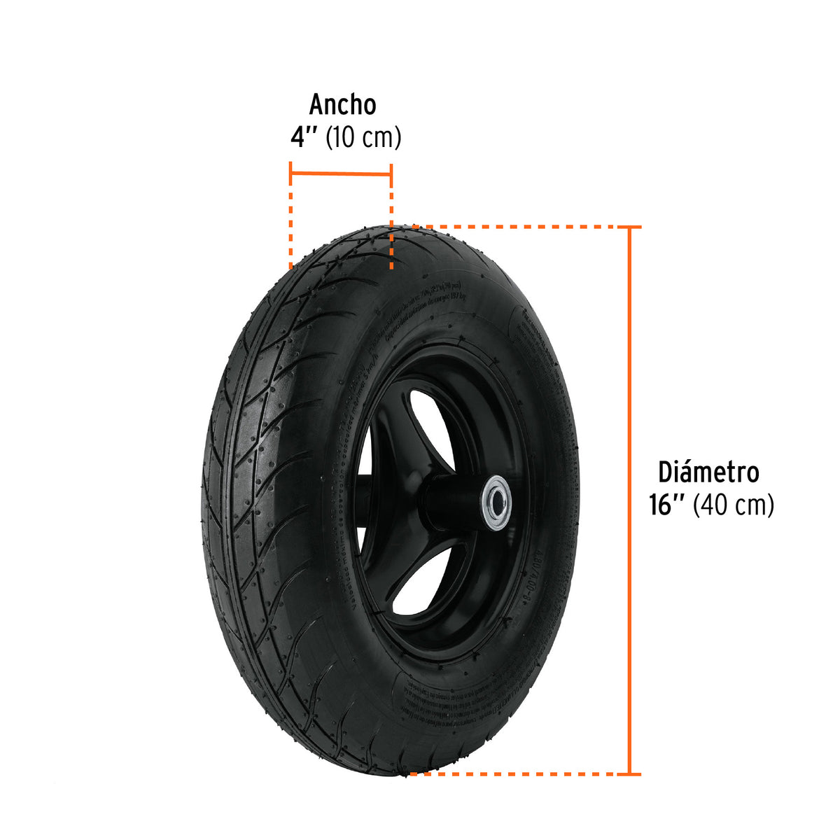 CARRETA TRUPER DESARMADA PLASTICA PARA GRANOS TP-7X ANARANJADA DOBLE LLANTA