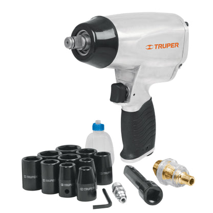 LLAVE DE IMPACTO NEUMATICO 1/2 TRUPER CON MALETIN