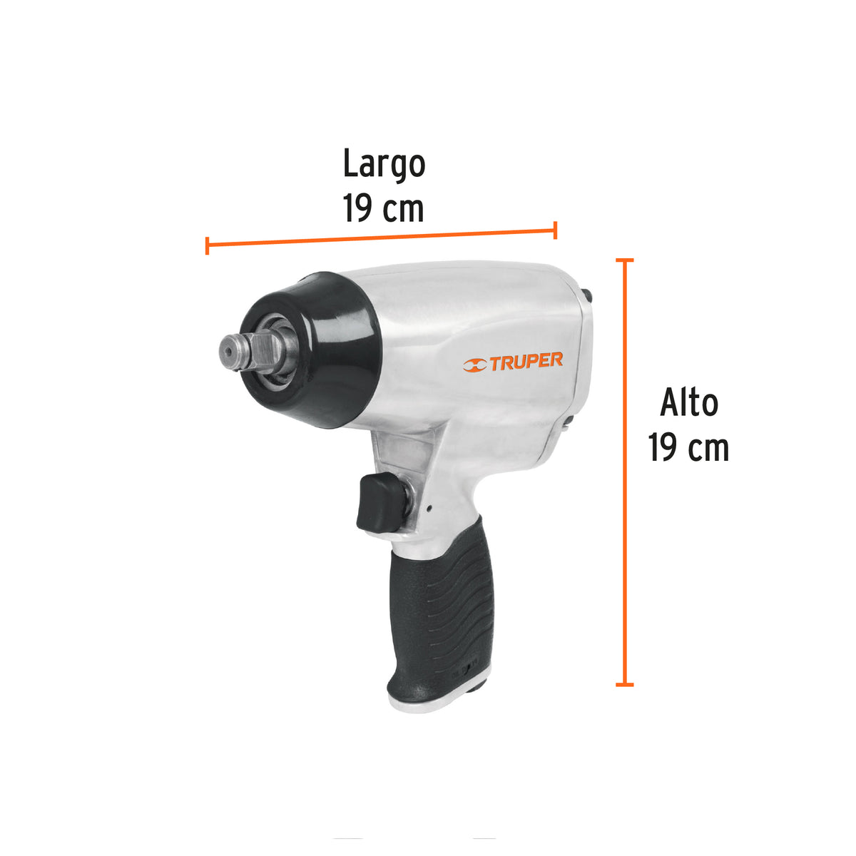 LLAVE DE IMPACTO NEUMATICO 1/2 TRUPER CON MALETIN