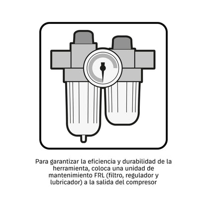 LLAVE DE IMPACTO NEUMATICO 1/2 TRUPER CON MALETIN