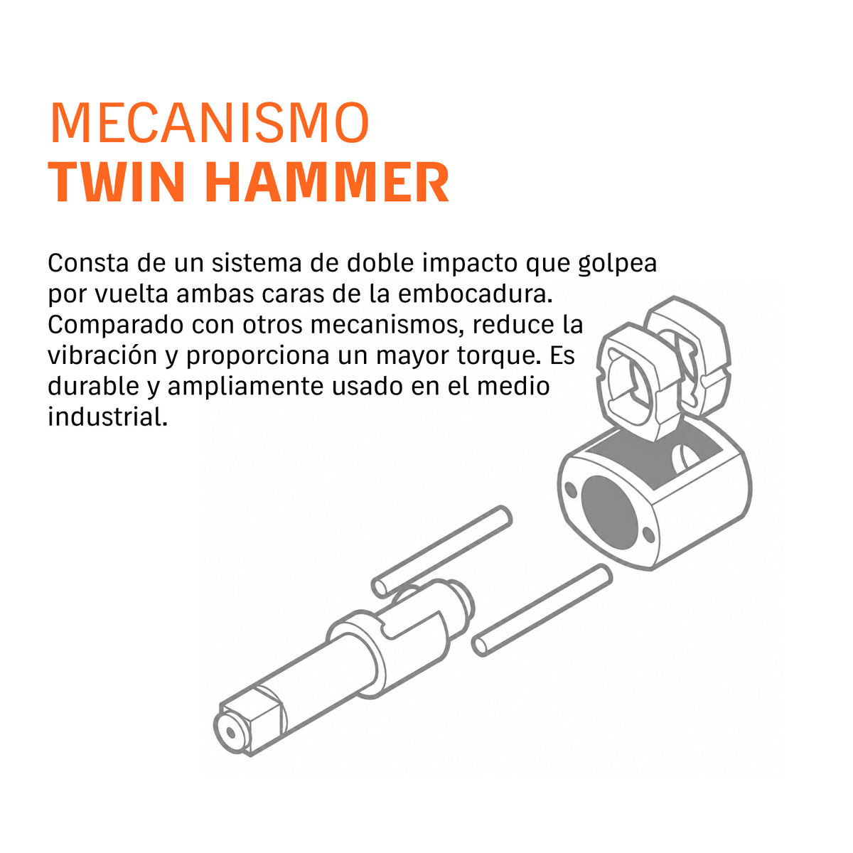 LLAVE DE IMPACTO NEUMATICO 1/2 TRUPER INDUSTRIAL