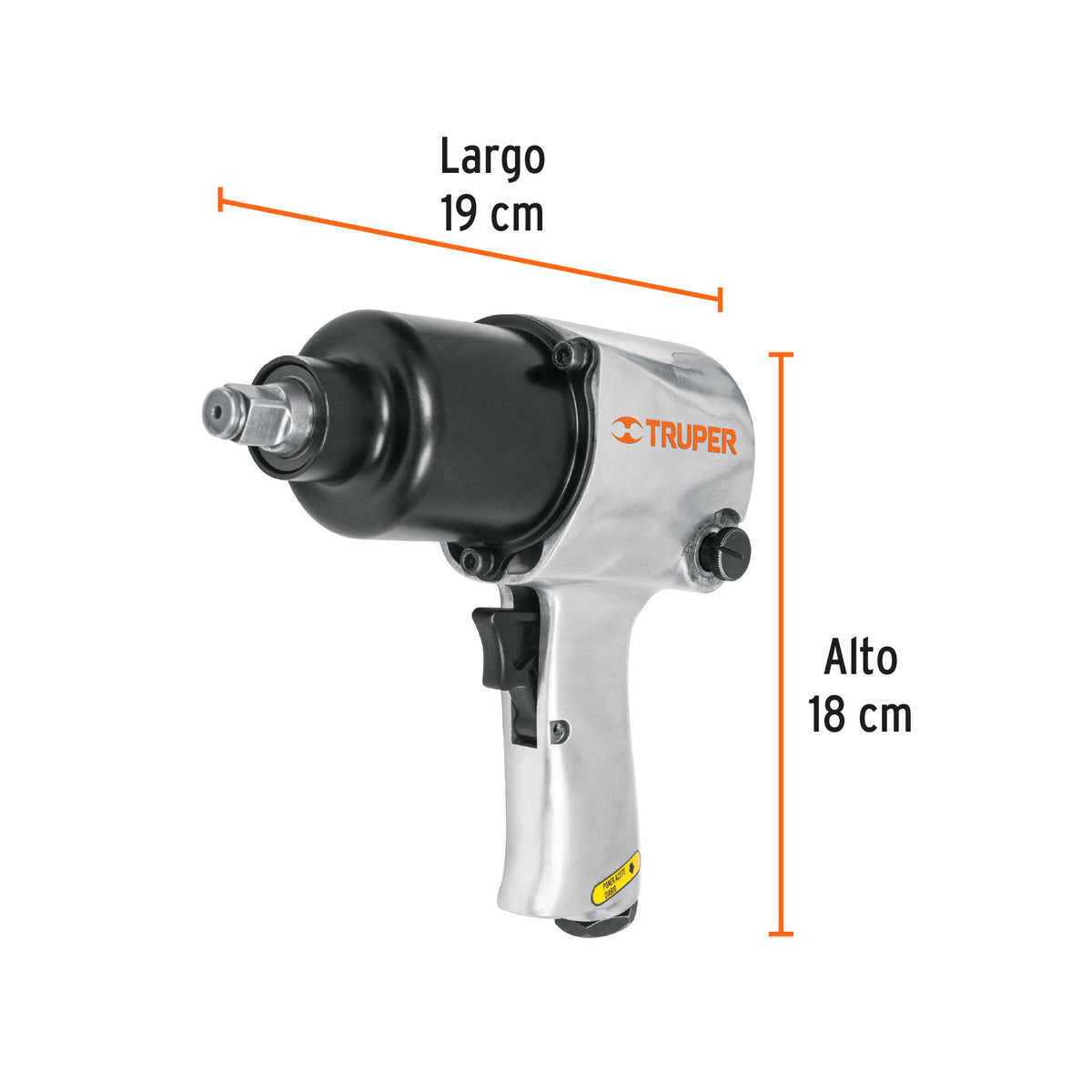 LLAVE DE IMPACTO NEUMATICO 1/2 TRUPER INDUSTRIAL