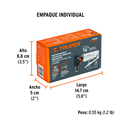 PULIDORA NEUMAT 1/4 TRUPER TPN-875