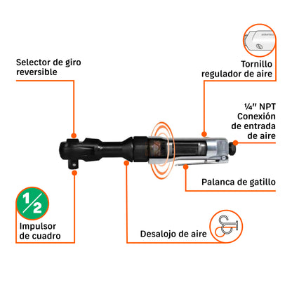 MANERAL CON RATCH 1/2" NEUMAT TRUPER