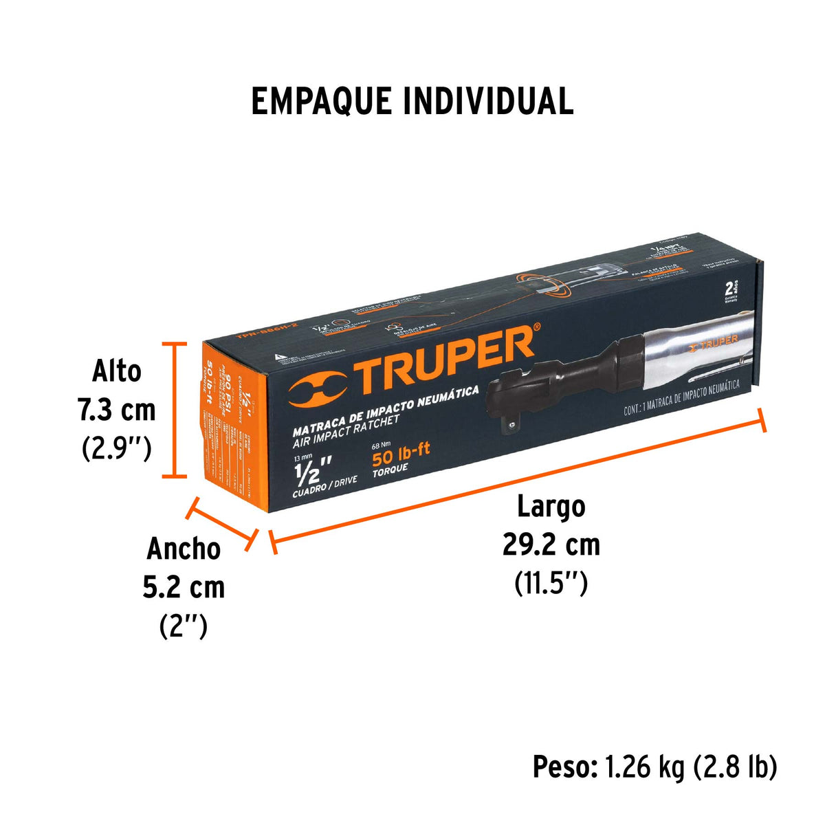 MANERAL CON RATCH 1/2" NEUMAT TRUPER