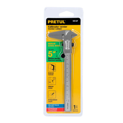 CALIBRADOR PIE DE REY 5"/127MM VER-6P PRETUL