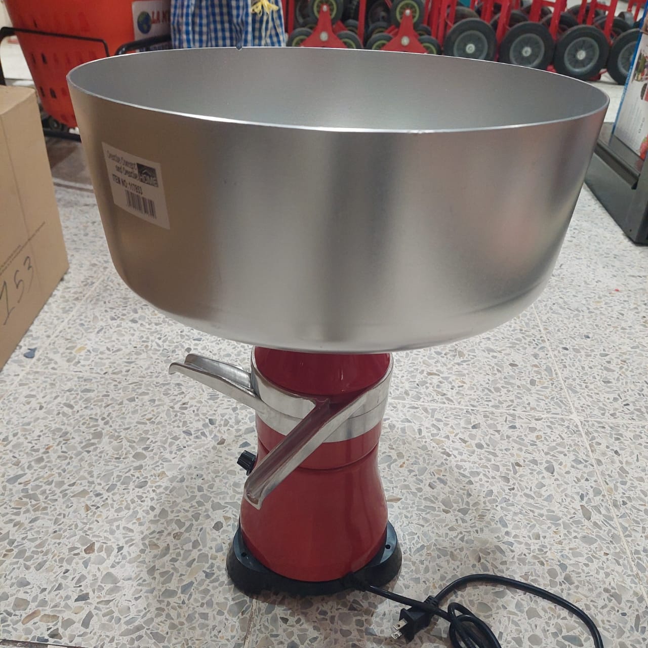 DESCREMADORA DE LECHE DE 100 LITROS X HORA